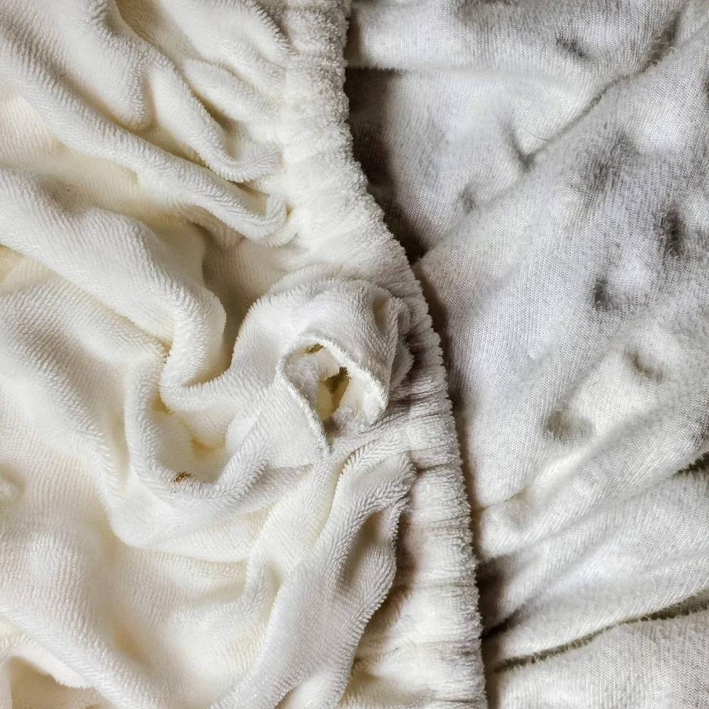 TILLYOU Ivory Off-White Changing Pad Covers 2 Pc EUC